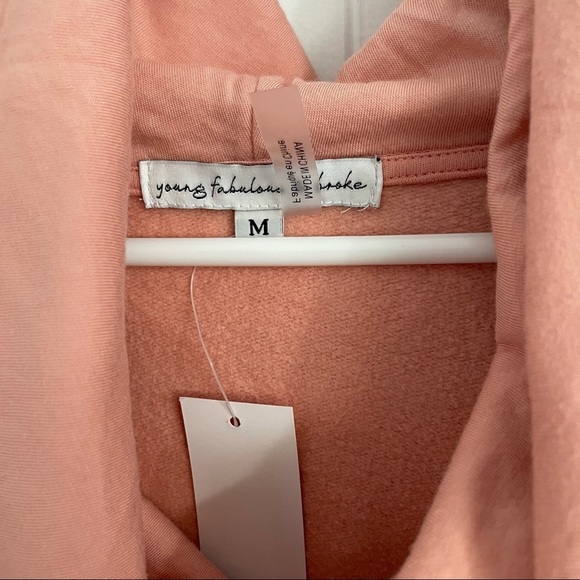 NWT Young Fabulous & Broke Ombré Tie-Dyed Oversize Hooded Sweatshirt - Picture 3 of 6